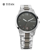 Titan Workwear Men's Watch with Anthracite Dial &amp; Stainless Steel Strap 1806KM01