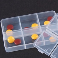 6 Grid Travel Pill Cases Portable 7-Day Medicine Box Case Tablet Storage Monthly Pill Organizer Case Pill Storage Box