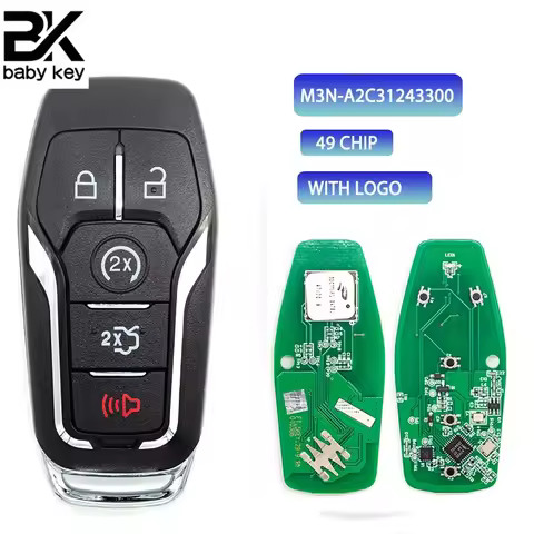 BB Key for Ford Fusion Explorer Edge Mustang 2013 2014 2015 2016 2017 902MHz ID49 Chip FCC ID:M3N-A2