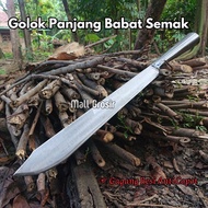 Golok Panjang Khas Jawa Barat Babat Semak Full Baja Putih - Golok Pedang Ujung Lancip Potong Ranting