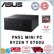 ASUS PN51 Mini PC AMD Ryzen 7 5700U Full Build Office Media Study Small Form Factor Desktop Computer NUC