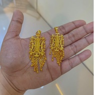 REPLIKA Small aceh Door Pendant 24krt Gold Plated Crum Light Gold 9gram Premium Gold Replica Girl Pe