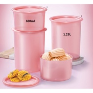 Tupperware One Touch Lucky Munch Rose Gold Set 600ml & 1.25L