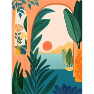 Painting By Number 20x20cm Acrylic Paint Painting