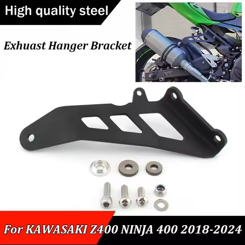 NEW Motorcycle Exhaust Hanger Support Bracket Rear Foot Peg Removes Blanking Plate For KAWASAKI Z400