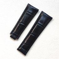 สายนาฬิกาข้อมือสำหรับ Rolex SUBMARINER เรือยอชท์-Master เดย์โทนา GMT ลายจระเข้ผู้ชายหนังสายนาฬิกาอุป