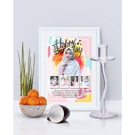 Custom photo printing including 20x30 frame