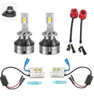 AUTO STYLE ชุดหลอดไฟหน้ารถยนต์ LED D2R หลอดไฟ+บัลลาสต์ 24V+ซ็อกเก็ต เป็นชุด1คู่ ค่าสี 6000K