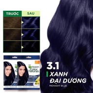 Garnier Hair Dye code 3.1 Midnight Blue Ocean Blue (dark Blue) - Garnier Color Naturals Ultra Colors