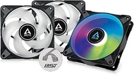 ARCTIC P12 PWM PST A-RGB (3 Pack) - 120 mm PWM case Fan Optimized for Static Pressure, case Fan, sem