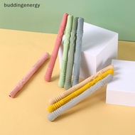 {BUDDI} Straw Teether Children's Toy Soft Silicone Hollow Molar Sti Newborn Teething Tube Molar Toy 