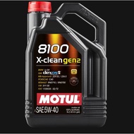 MOTUL 8100 X-CLEAN GEN2 5W-40 100% Synthetic  (5 Liter)