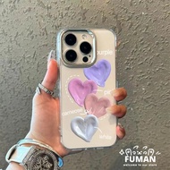 Cute Colorful Love Plating Phone Case For Vivo Y400 Pro Y300 Plus Y300i Y300T Y200 GT Y200i Y200E Y1