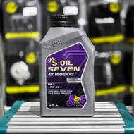 S-OIL SEVEN 4T RIDER 7 MA2/10w40 15w50 Engine OIL Size 0.8-1L (Synthetic Technology) Semi-Synthetic