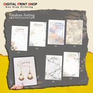 Dpsmalang - Earring Paper Labels | Earring Paper Coaster Size 4x6 / 5x5 / 5x7cm