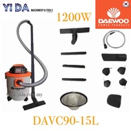 Daewoo Vacuum Cleaners 15L 1200W Power DAVC90-15L Daewoo Wet & Dry Vacuum Cleaner Daewoo Vaccum Clea