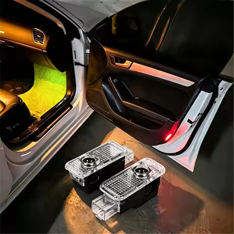 LED Car Door Interior Welcome Warning Light For AUDI TT Q3 Q5 8R Q7 Q8 A6 C6 C7 C8 A1 A3 8P 8L 8Y A4