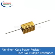 【Sleek】 RX24 5W Aluminum Power Metal Case Wirewound Resistor 0.1 15K 0.5 1 2 5 6 8 10 20 50 100 120