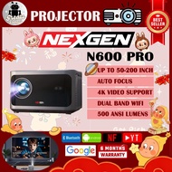 NEXGEN N600 PRO _2025 MODEL _500 ANSI LUMENS_SMART PROJECTOR_4K