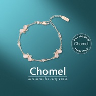 CHOMEL Singapore Bracelet for women 18K Gold Plated gelang tangan chain cute diamond simple Jewelry 