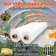 พลาสติกคลุมโรง พลาสติก PE หนา 120/150/200 ไมครอน UV7% กันฝนกันฝุ่น พลาสติกคลุมโรงเรือน พลาสติกใสกันฝ