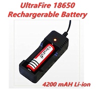 Ultrafire Rechargeable 3.7V 18650 4200 MAh Rechargeable Battery Li-ion Battery/Charger