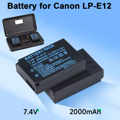PALO LP-E12 LPE12 LP E12 Camera Battery For Canon EOS M10 EOS Rebel SL1 EOS 100 100D EOS M2 EOS M50 
