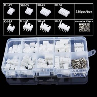 N&Y   230Pcs XH2.54 PH2.0 2p 3p 4p 5 Pin 2.54mm 2.0mm Pitch Terminal Kit JST Connector Wire Connecto