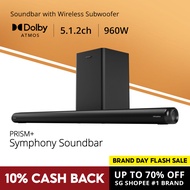 PRISM+ Symphony 5.1.2ch Soundbar with Dolby Atmos | 960W | Wireless Subwoofer | Wireless Music Strea