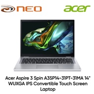 Acer Aspire 3 Spin A3SP14-31PT-31MA 14" WUXGA IPS Convertible Touch Screen Laptop | 8GB RAM | 512GB SSD [NEW 2023 Model]