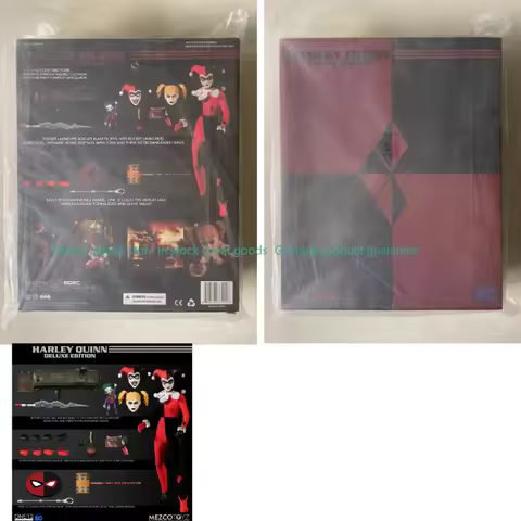 Original Mezco ONE:12 Batman Arkham Harley Quinn Anime Action Collection Figures Model Toys Gifts fo