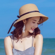 Straw hat women's Korean style sun hat UV protection vacation beach hat
