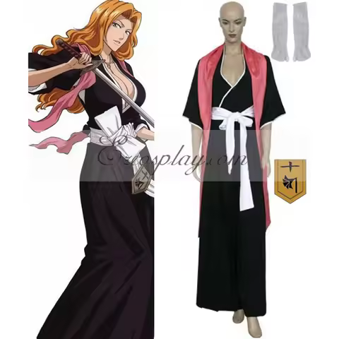 Bleach Lieutenant of the 10th Division Rangiku Matsumoto Cosplay Costume Anime Shinigami Outfit Kimo
