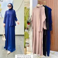 Latest PREMIUM Inara Batwing Rayon Spandex Pashmina Dress Set