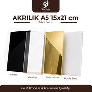 SidsWood [A5] Acrylic Sheet Size A5 Thickness 2 mm Acrylic Thickness 2mm Size A5 15x21 cm Acrylic