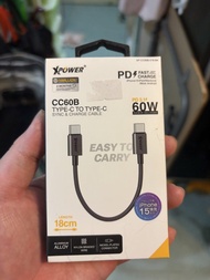  充電線Xpower CC60B 18cm Aluminium Alloy 60W Type-C