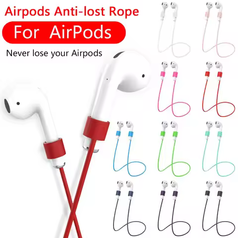 Airpods Strap Airpods Anti Lost Rope Silicone Airpods Lanyard compatible For Airpods Rope Earphone S