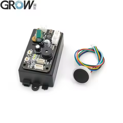 GROW KS220-L+R558-S Fingerprint Access Control Board DC30-75V Two Relays With Self-locking/Ignition/