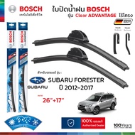 BOSCH Wiper Blades Clear Advantage Model Non-Wired Rod For SUBARU FORESTER Year 2012-2017 Size 26"+1
