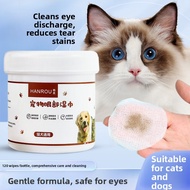 Erruson Pet Tear Stain Remover Wipes Eye Cleaning Pads For Dogs Cats Poodle Bichon Daily Care