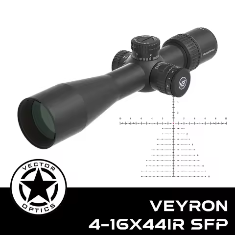 Vector Optics Veyron 4-16x44 SFP Riflescope | 1/10 MIL Click & 17.5 MIL | 750G Airgun Proof & Xmas R