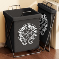 [in stock] Luxurious and stylish household laundry basket, foldable, large capacity, suitable for ba