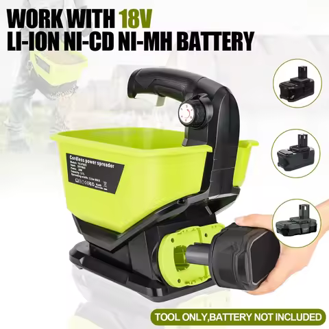 Salt Spreader for Ryobi/Makita/Dewalt/Milwaukee/Bosch/Craftsman 20V MAX Battery 3.7L Large cordless 