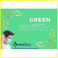 ♞surgical face mask fda approved facemask disposable Medtecs Standard Green N88 Surgical Face Mask