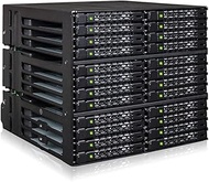 ICY DOCK Full Metal 24 x 2.5 SAS/SATA HDD/SSD Mobile Rack Enclosure for 3 x 5.25 Bay (6 x MiniSAS HD