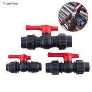 Fitow 20/25/32mm Water Pipe Quick Valve Connector PE Tube Ball Valves Accessories FE