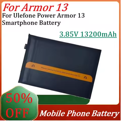 For Ulefone Power Armor 13 Smartphone Battery New for Armor 13 3.85V 13200mAh High Capacity Battery