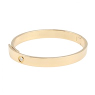 [มือสอง] กำไลข้อมือ Cartier รุ่น Anniversary, กำไลเพชร 1 แถว, ขนาดข้อมือ 16 ซม., ทองคำ K18 (ทองคำเหล