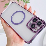 Ốp lưng trong suốt tương thích với IPhone 6/7/8/X/XS/XR/11/12/13/14/15/16/16e, Galaxy S22/23/24/25/S