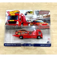Hot Wheels Team Transport Nissan Silvia S15 HKS & Aero Lift HKS